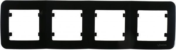 Рамка четырехместная Makel Lillium Natural горизонтальная коричневый