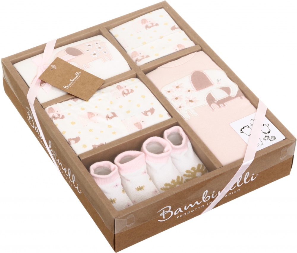 Комплект HW для дівчаток Слоники 6 предметів різнокольоровий р.50 FS158P / BKG02220