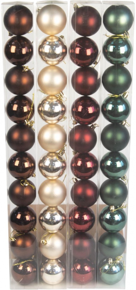 Набор елочных шаров 25IPC-63B цвет в ассортименте d 60 мм 10 шт./уп.