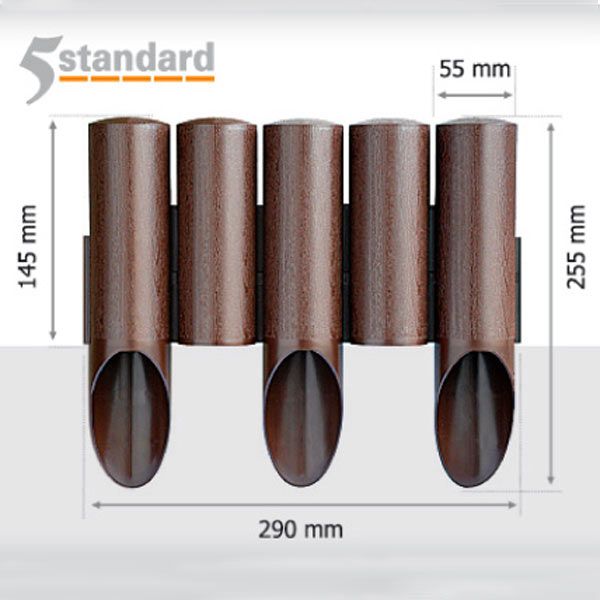 Ограждение для газонов Cellfast Standard коричневое 2.3 м