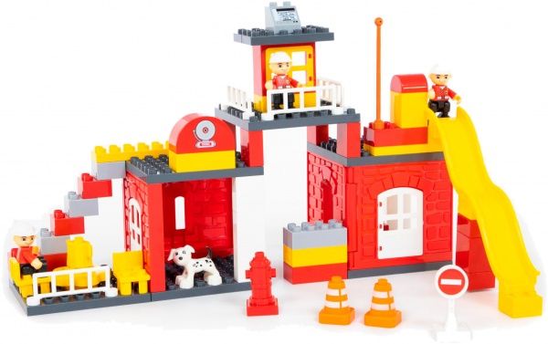 Конструктор строительный Полесье Пожарная станция 77493