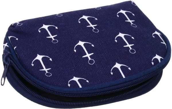 Набор косметичек Якоря 3 шт. B107-8 голубой с красным 