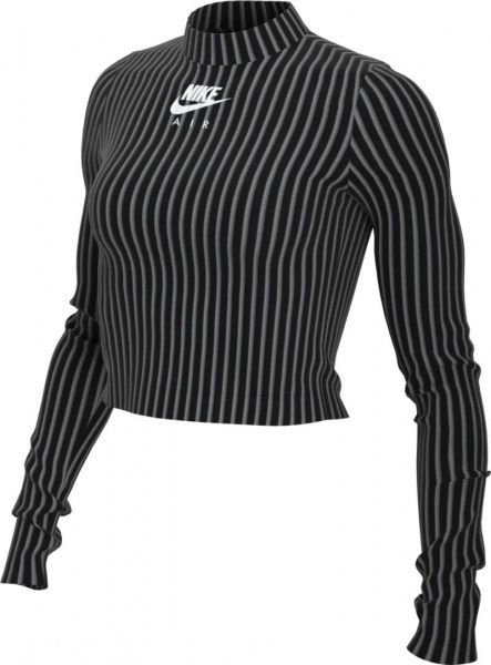 Футболка Nike W NSWAir MOCK LS RIB CZ8634-010 р.XS чорний