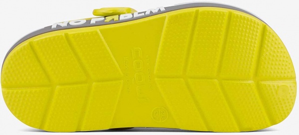 Сабо Coqui 6423 Citrus/Mid Grey Prblm + Amulet р.EUR 24/25 желтый