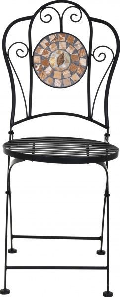Стул металлический Indigo Палермо с покрытием мозаика черный 