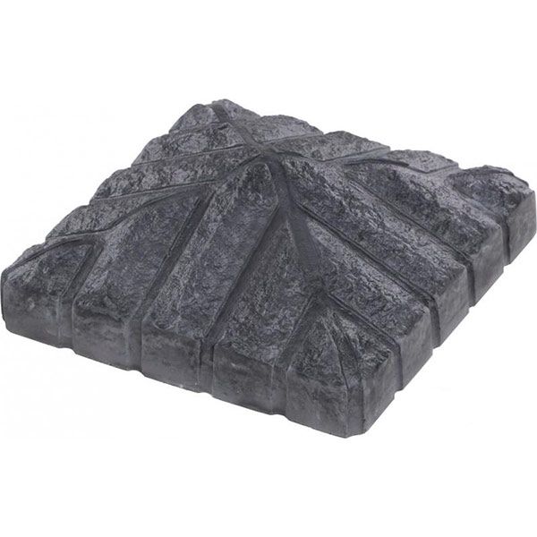 Кришка на стовп Скала Сіра 410x410x150 мм сірий МЕГАЛІТ 