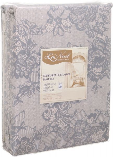 Комплект постільної білизни сімейний Сардинія бежевий La Nuit 