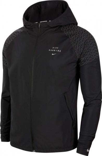Джемпер Nike M NK RUN DVN ESSNTL JKT FLASH CU7870-010 р. M чорний