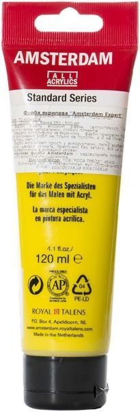 Краска акриловая № 269 Желтый средний 120 мл Amsterdam Standart Royal Talens