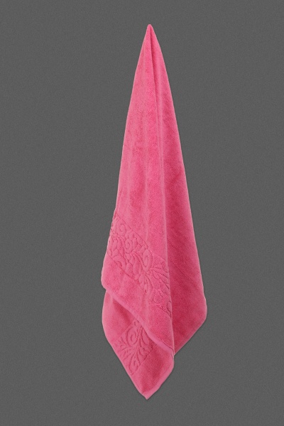 Набір рушників махрових Квіткова вуаль 2 шт рожевий BILTEX 