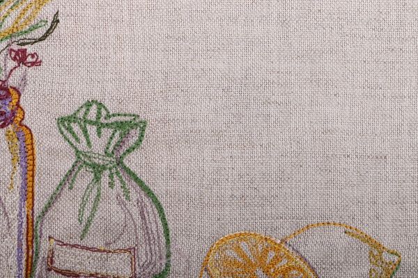 Доріжка «Лимон та лаванда» 651-16/00 40x140 см лляний Едельвіка 