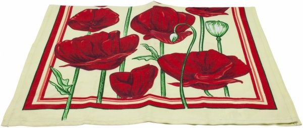 Полотенце кухонное сатин 50x70 см Zastelli красный 