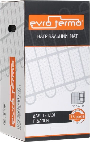 Нагревательный мат Evro-Termo 150, 10,2 кв.м