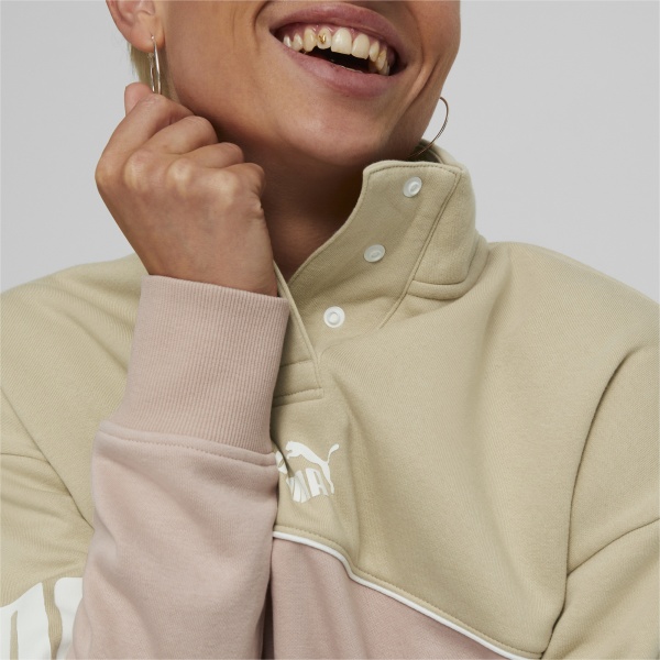 Джемпер Puma POWER COLORBLOCK HALF-PLACKET CREW FL 84995167 р. L бежевий