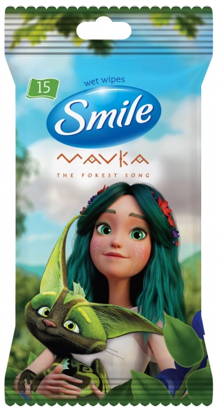 Вологі серветки Smile MAVKA 15 шт.