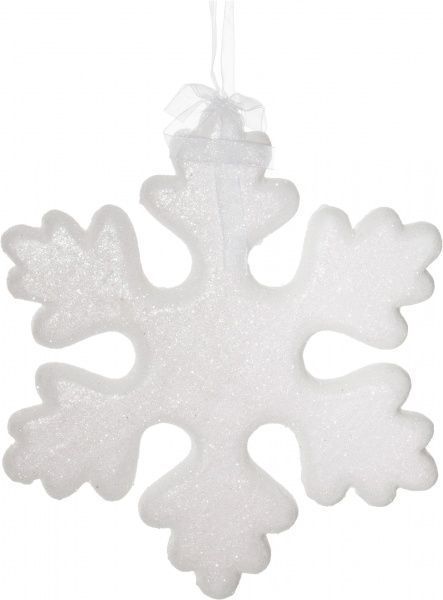 Декорация новогодняя Снежинка 15 см SDK3985W 
