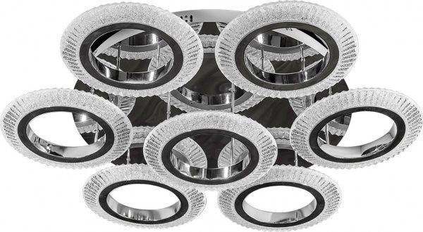 Люстра светодиодная Hopfen 125 Вт хром ROMANTIC 6+1B 125W 