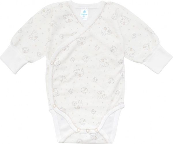 Боди детское Minikin р.56 молочныйкофейный 19010356 