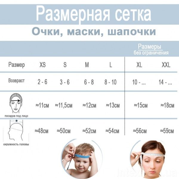 Маска для плавания Intex от 3 до 8 лет Крабик 55915 р.S красный