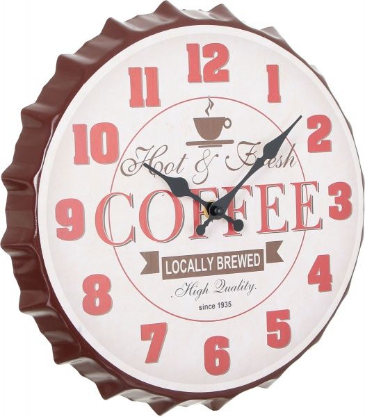 Часы настенные крышка Coffee 30х30х4,5 см