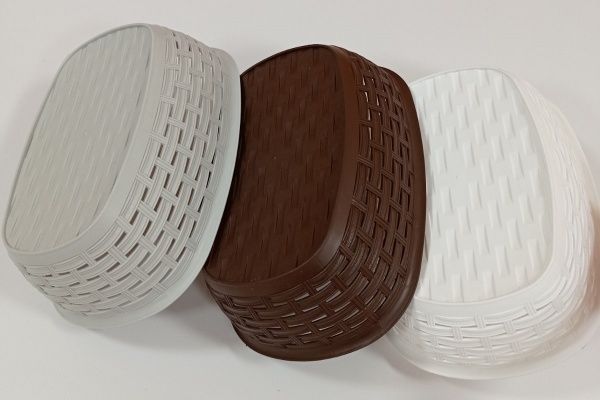 Кошик плетений 25,5x18,5x7,5 см темно-коричневий Plastic's Craft