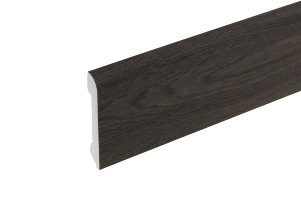 Плінтус Cezar Elegance LPС-11 темний столярний дуб 78x13x2440 мм 