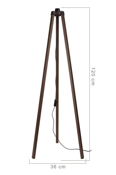 Основа торшера Luna Rodi 60 Вт E27 орех MDL.4379 