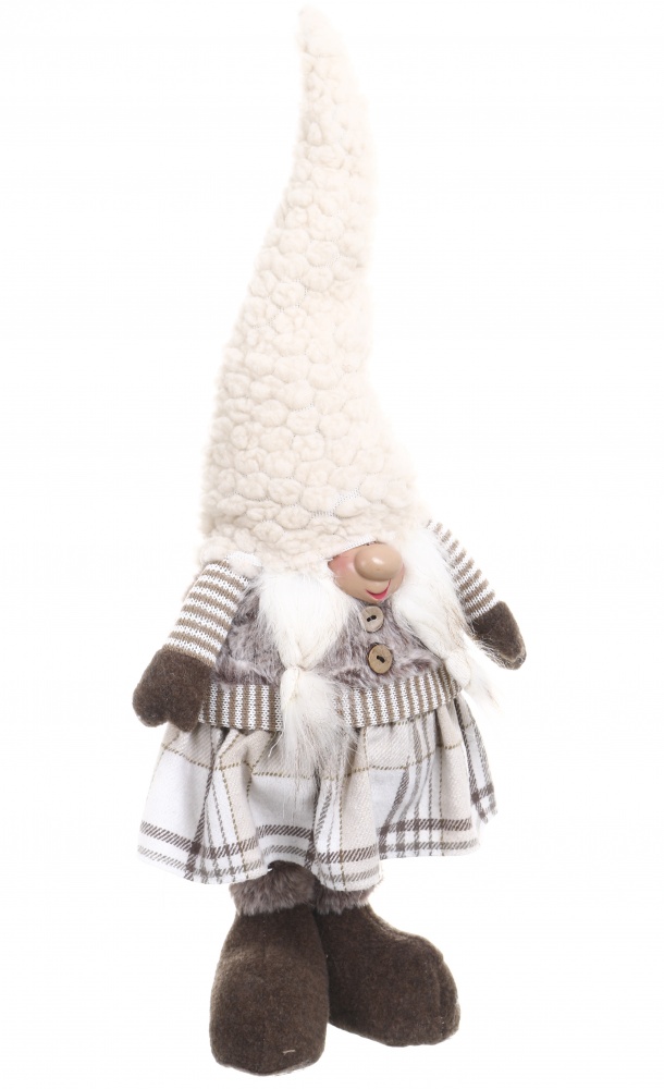 Декорація новорічна Гном пишний 20x59 см коричневий 2 асортимента AG23252AB