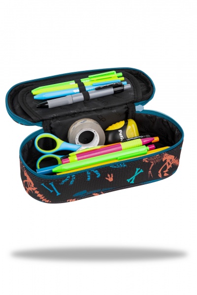 Пенал Campus Fossil CoolPack чорний із малюнком