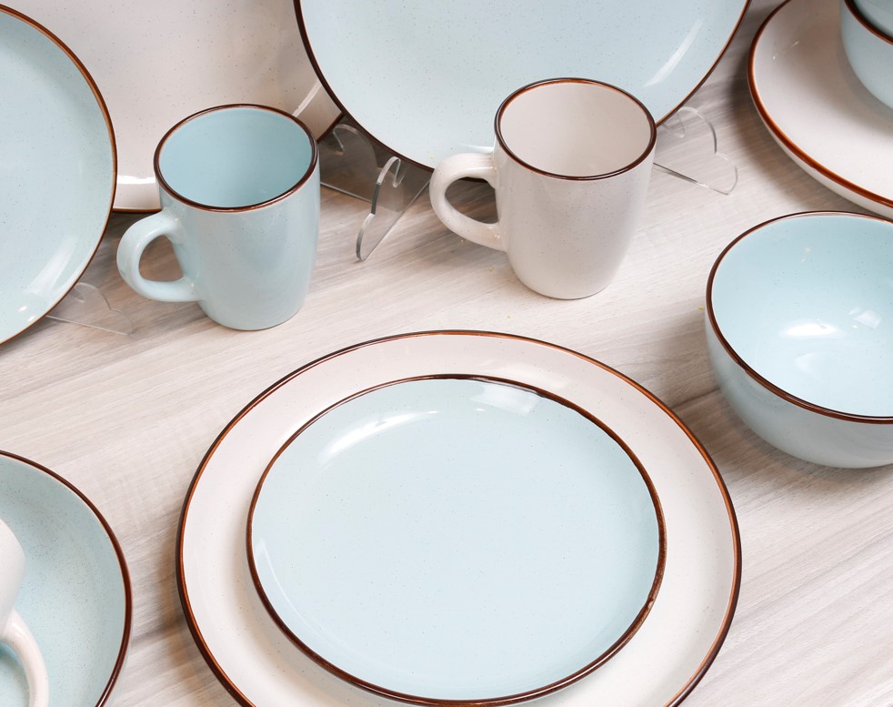 Тарелка обеденная Bella Vita Riviera Blue 20 см