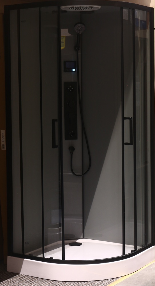 Душевой бокс EGO Pure Black Light 90x90 см K-6701