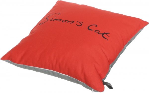 Подушка декоративная 2251952506012 41x41 см красный с серым Simon's Cat 
