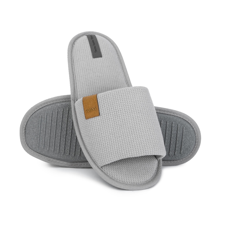Тапки домашние Twins HS-VL вафельные PVC 14185 р.44/45 серый