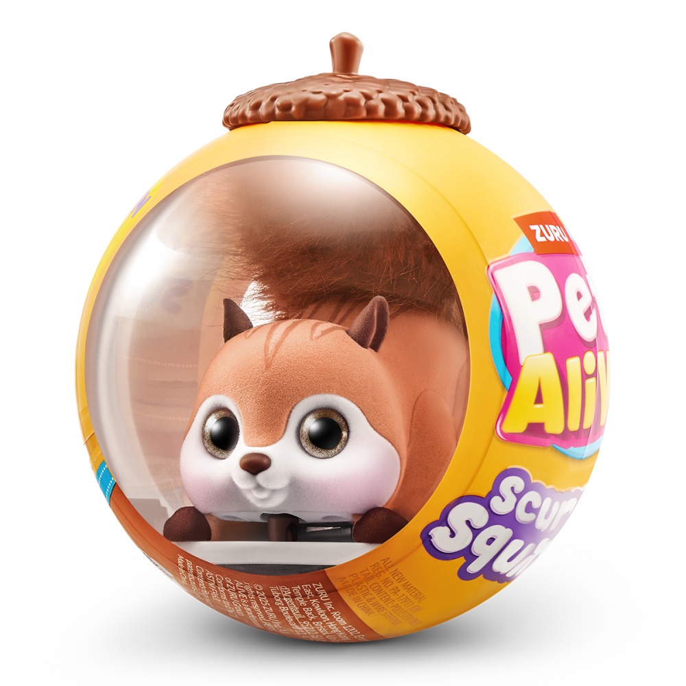 Игрушка интерактивная Pets & Robo Alive S1 Белочка коричневый 9565E