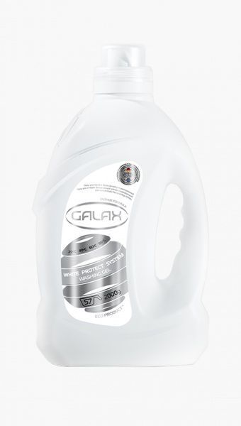 Гель для машинного та ручного прання Galax для білих речей концентрований 2 л 8 шт.