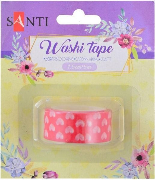 Лента бумажная самоклеющаяся Romantic world 1.5см * 5м 742229 