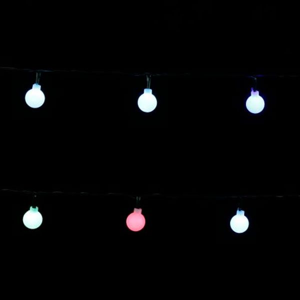 Гирлянда линейная LED 20 ламп 2 м разноцветная 11530340