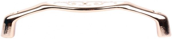 Мебельная ручка D 15134.128 44482 128 мм золото полированное/белая эмаль Bosetti Marella