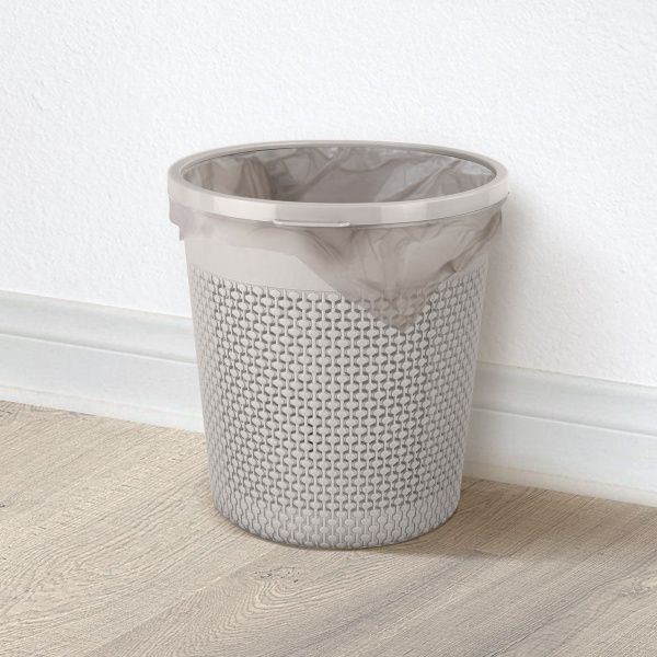 Ведро MVM Bin-09 Gray 9 л серый BIN-08 9L GRAY