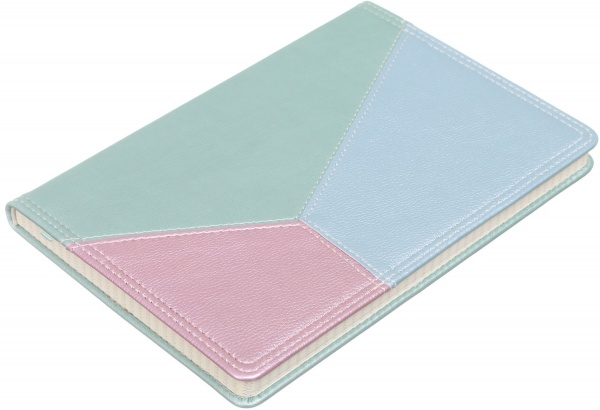 Книга для нотаток Geometry А5 рожево-бірюзовий