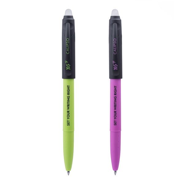 Ручка гелева YES Calipso пиши-стирай 0,7 мм синя мікс 411995 