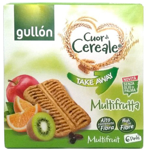 Печенье Gullon CDC Takeaway Multifrutta fibra 144 г 