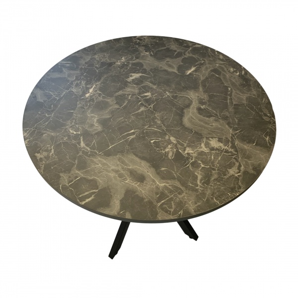 Стол круглый на металлической опоре Waist Петра Неро 750х754 мм 