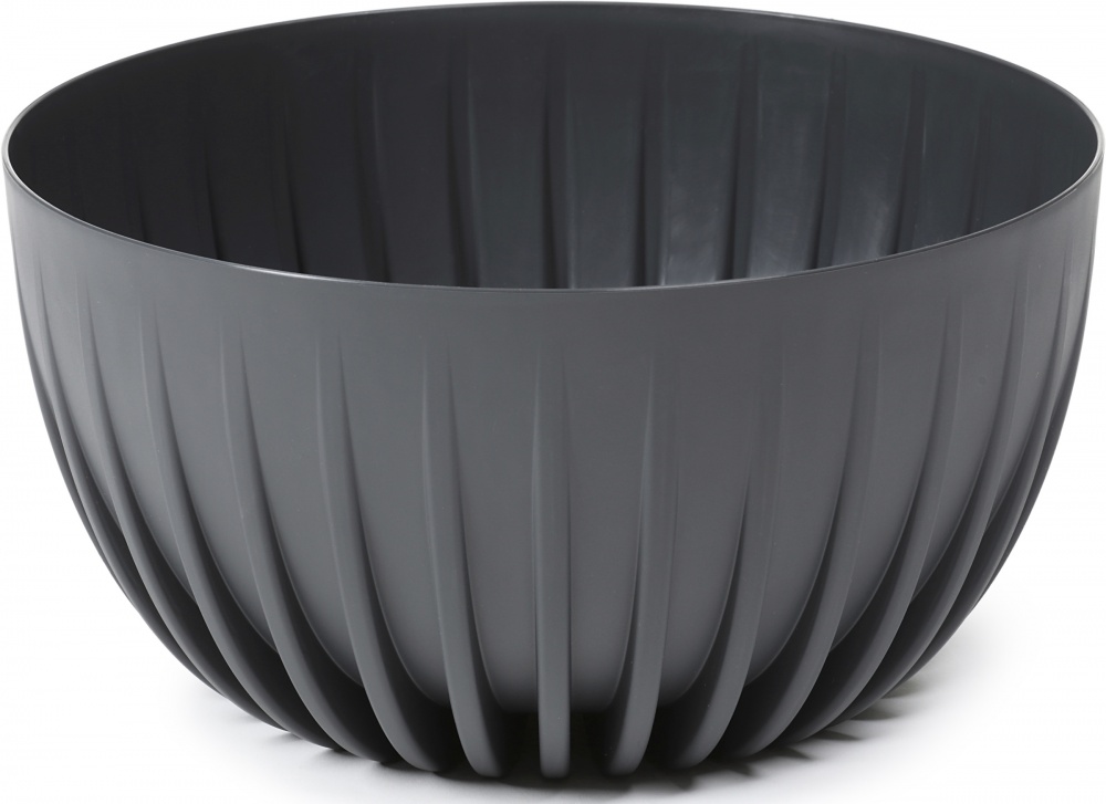 Вазон пластик MIRA BOWL круглий антрацит 3,6 л Ламела (9829170)