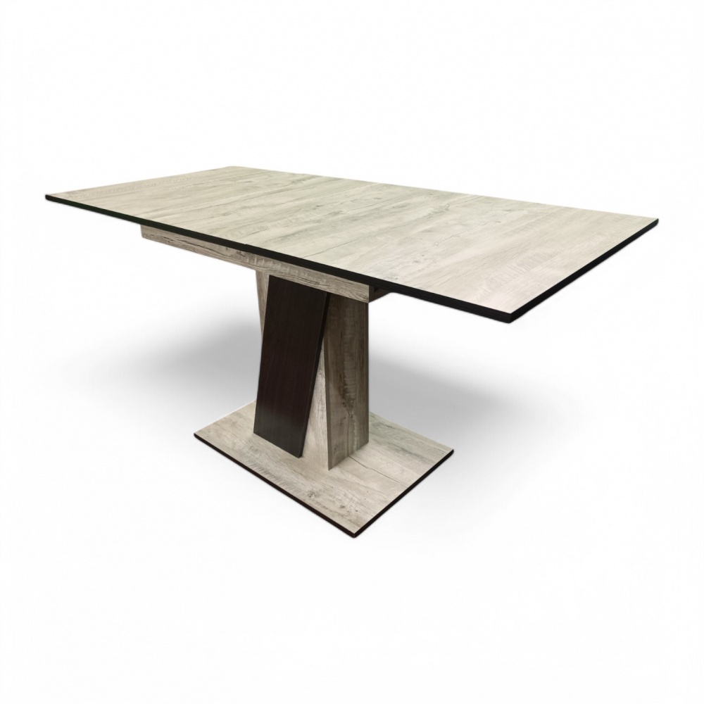 Стол обеденный 1100(1450)x700x750мм дуб клондайк/дуб клондайк/венге