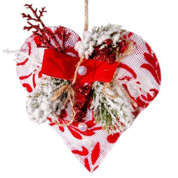 Подвеска декорированная MISLT Сердечко TOY6-11.4 10 см