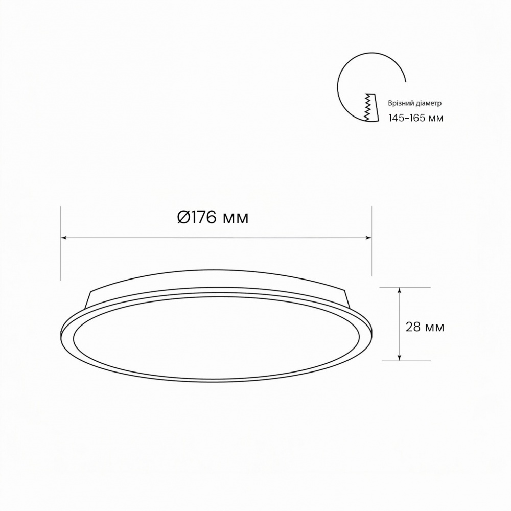 Светильник светодиодный встраиваемый LIGHT SET GUTA LED 18R 18 Вт 4500 К белый