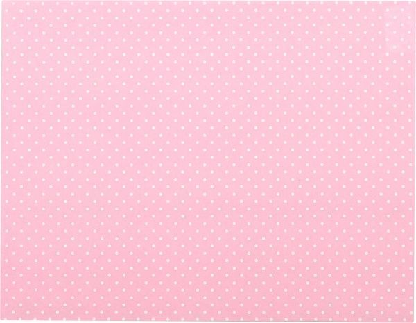 Фетр з принтом Горох світло-рожевий 1 мм, 42,5x33 см