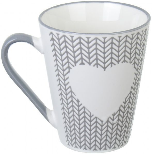 Чашка Wool Heart Gray 320 мл Happy Go