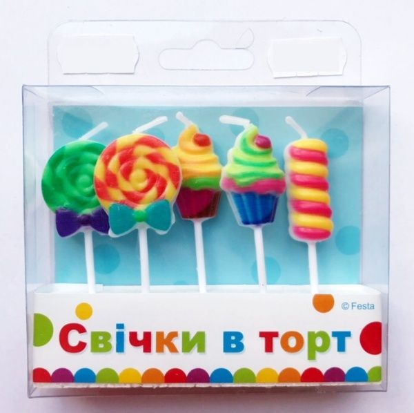 Набор свечей Фигурки Ві та Ві 5 шт. 